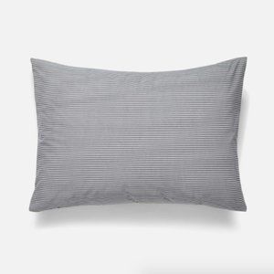 Two Brooklinen Pillowcases in Grey Stripes